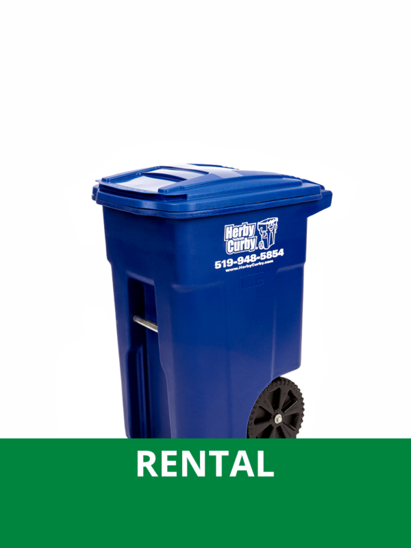 Recycle Cart (Small - 48 Gal. / 180 L.) Rental - $5.99 Monthly or $17.97 Quarterly